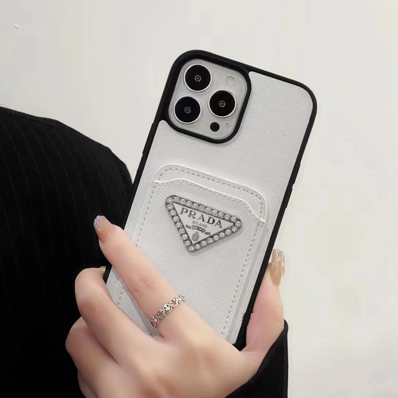 Prada プラダiphone14 15 ultraケースブランドカード入れ人気アイフォン14pro max/13 15 proケースブランド