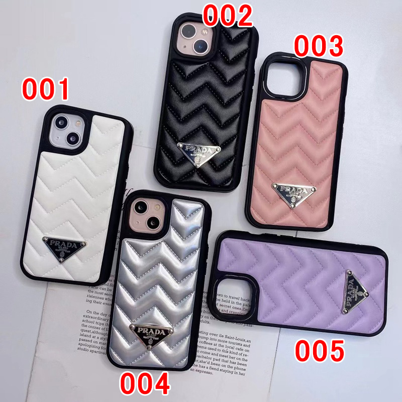 Prada プラダ iphone14ケースハイブランド ソフトレザー