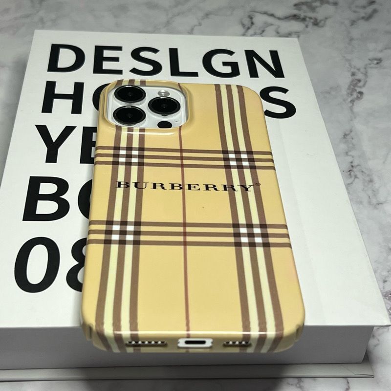 バーバリー iphone14/14pro/14pro maxケース 定番チェック柄