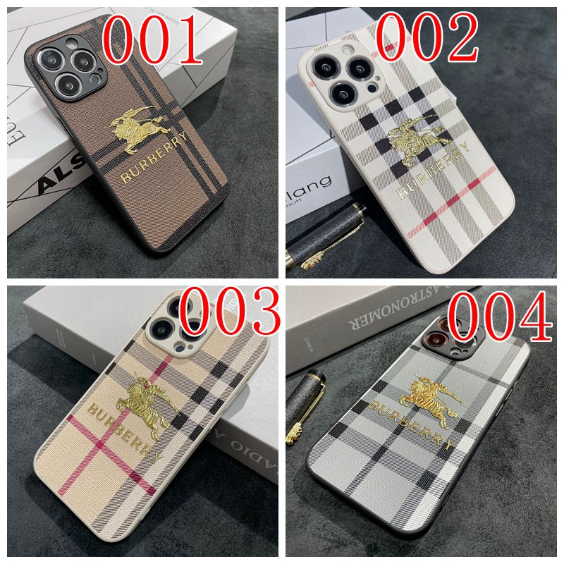 バーバリー iphone 13pro maxケースハイブランド精緻なレリーフロゴ