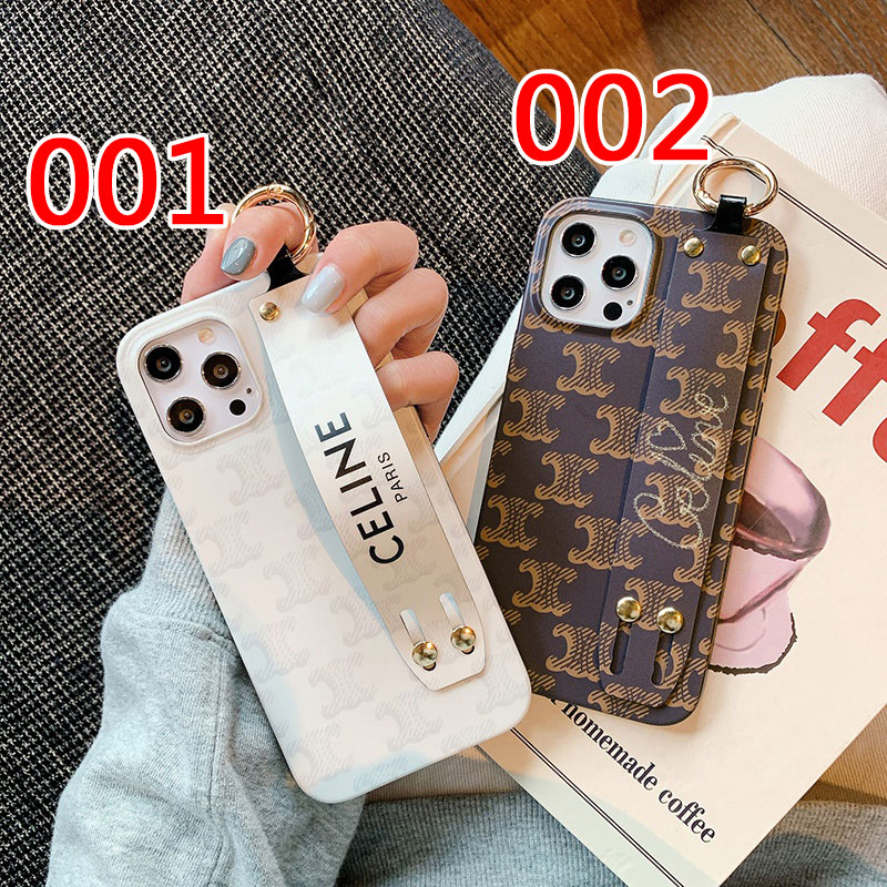 セリーヌブランドiphone13ケースベルト付き携帯便利