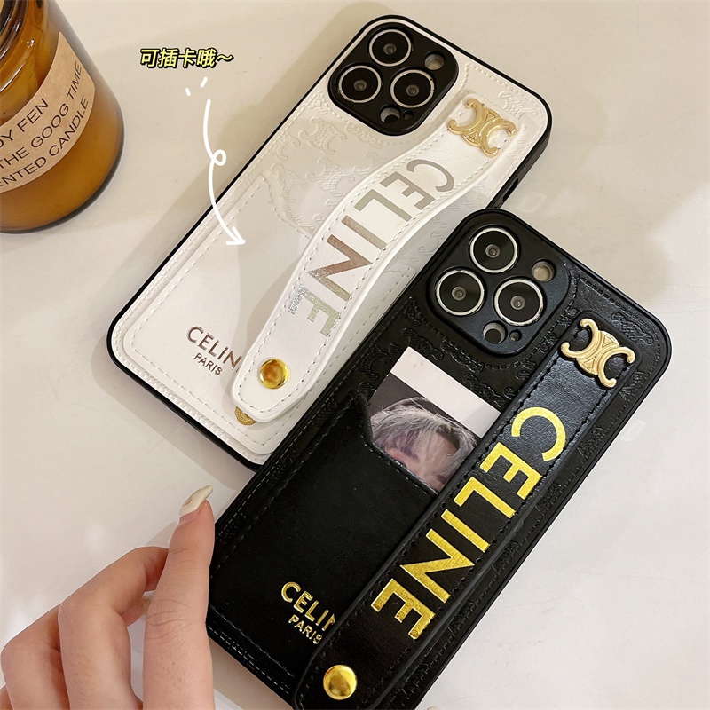 セリーヌiphone13/13promaxケースベルト付き