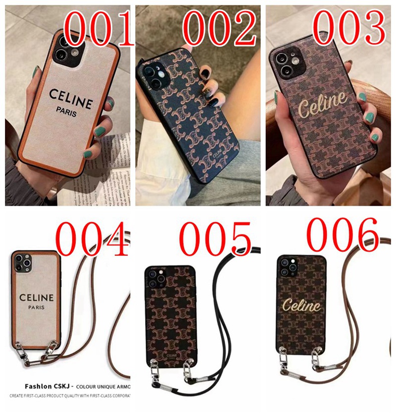 セリーヌ iphone 14proケースブランド 耐衝撃 ジャケット