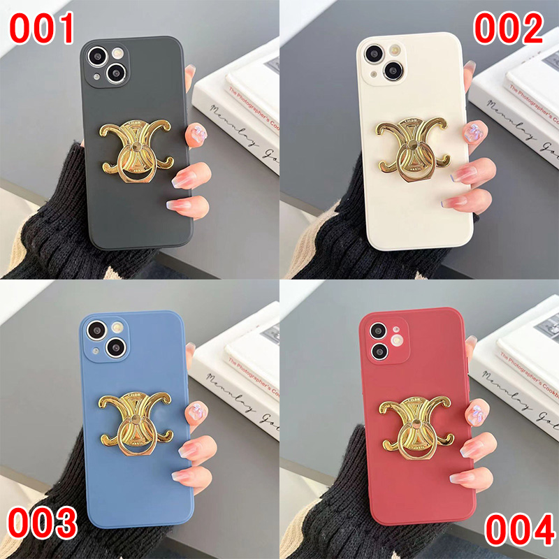 セリーヌブランドiphone14plusケースCeline リング付き