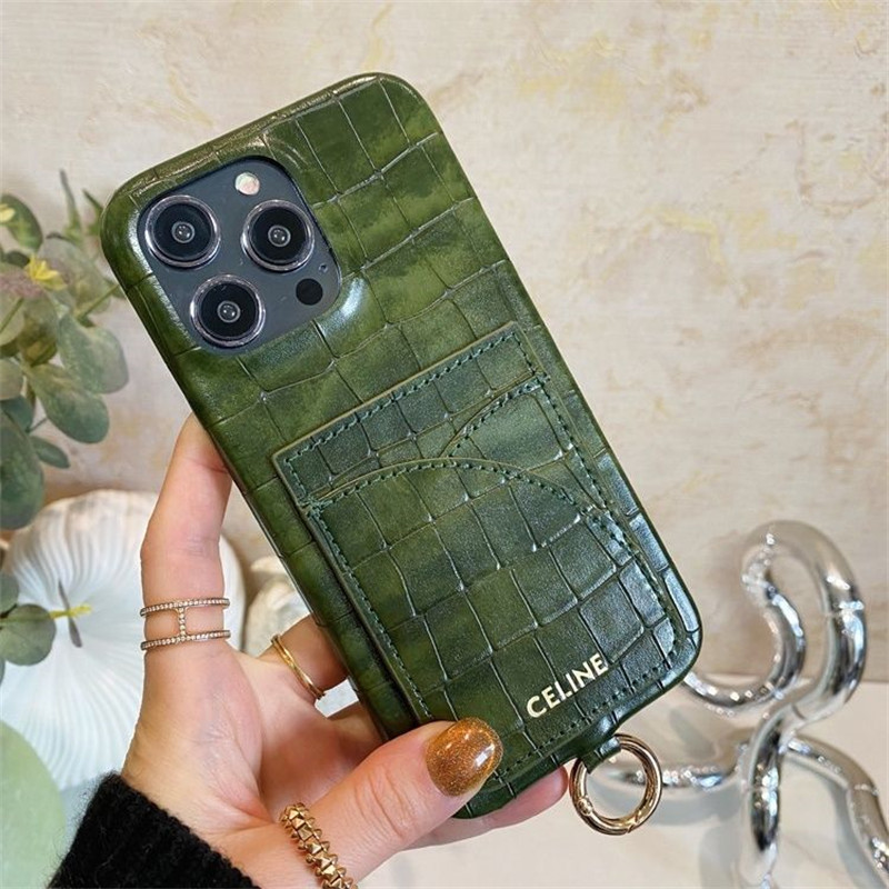 CELINE セリーヌiphone14 16 pro 15 plusケースブランドカード入れアイフォン16 15/14/13/ 12 pro maxケース