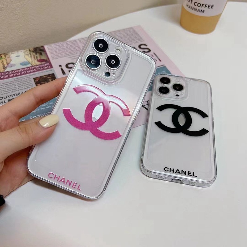 Chanelブランドiphone13pro/13promaxフルケースシンプル透明ソフトカバー