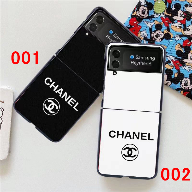 シャネルブランドGalaxy Zflip4ケースCHANEL 折り畳み式