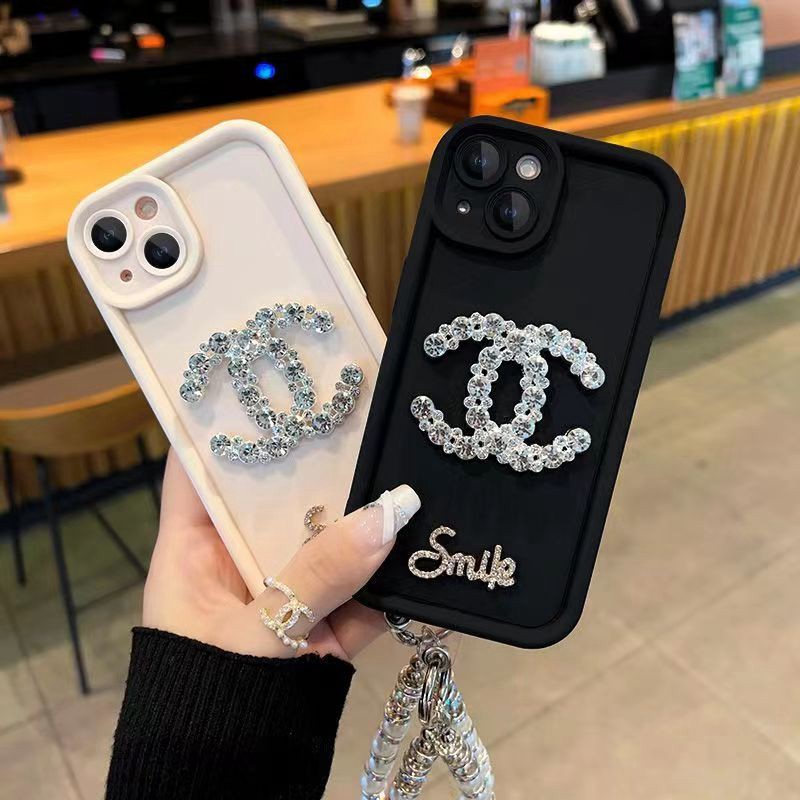 Chanel シャネル韓国風iphone14/13/15pro maxケースレディース斜め掛