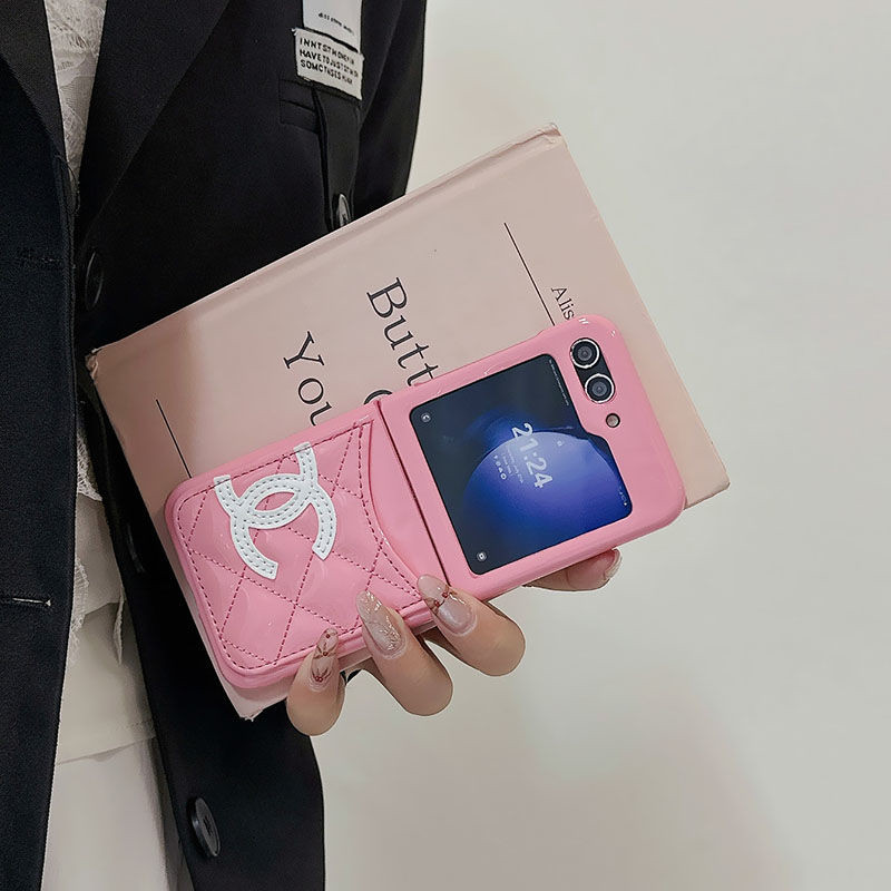 Chanel シャネル人気Galaxy Z fold4 5 6ケース革製男女galaxy z flip5 4 6ケース