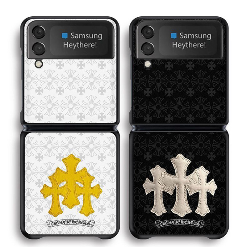 簡約ギャラクシーZフリップ3ケースChromeHearts