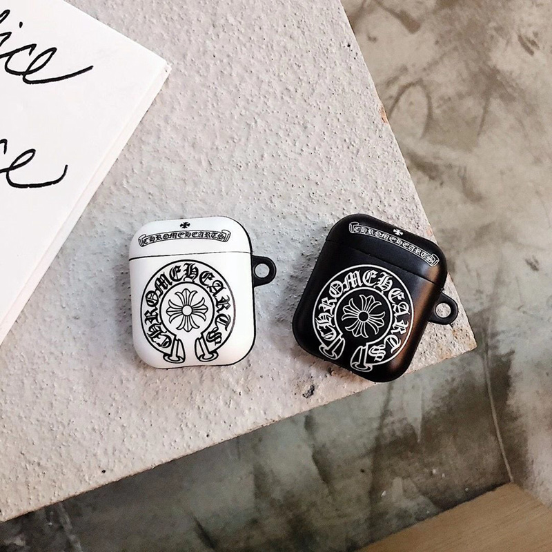 ハイブランドairpods 3ケースクロムハーツ シンプル 定番 黒 白2色 