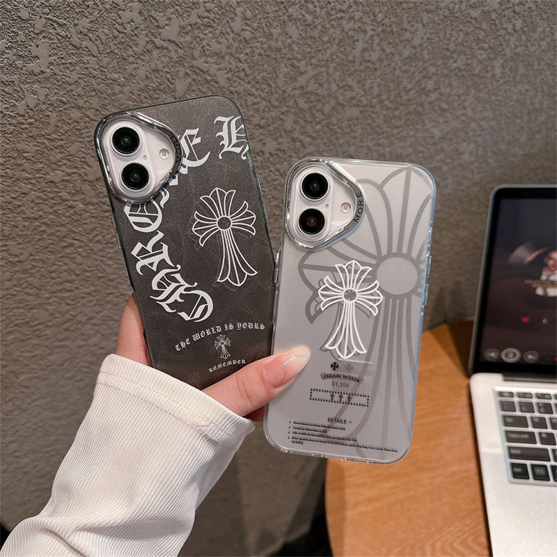 クロムハーツ韓国風iphone16/14/13/15pro maxケース