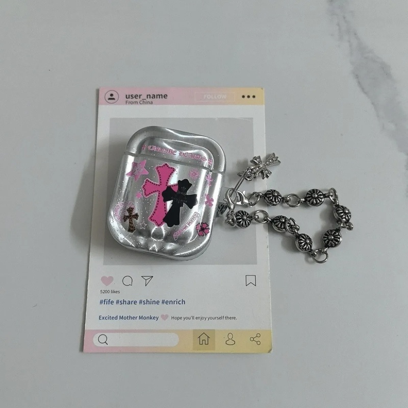 Chrome Heartsエアーポッズプロ3 3 4ケース