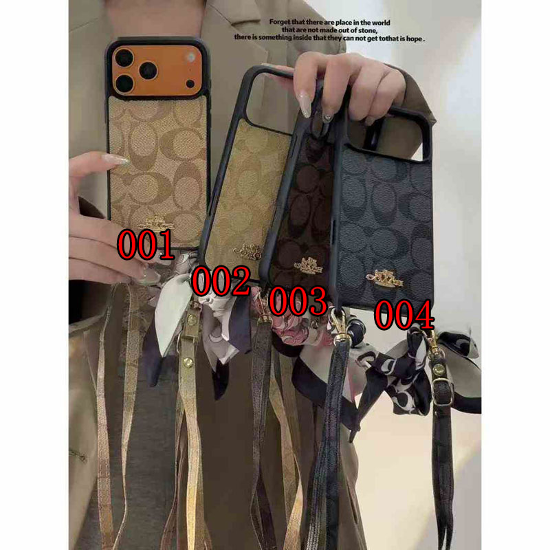 コーチ人気アイフォン17pro max/16 15 proケース