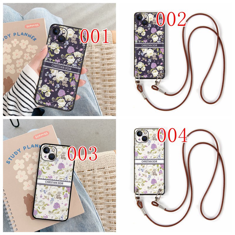 ブランドディオール iphone 14proケース ストラップ付き ジャケット