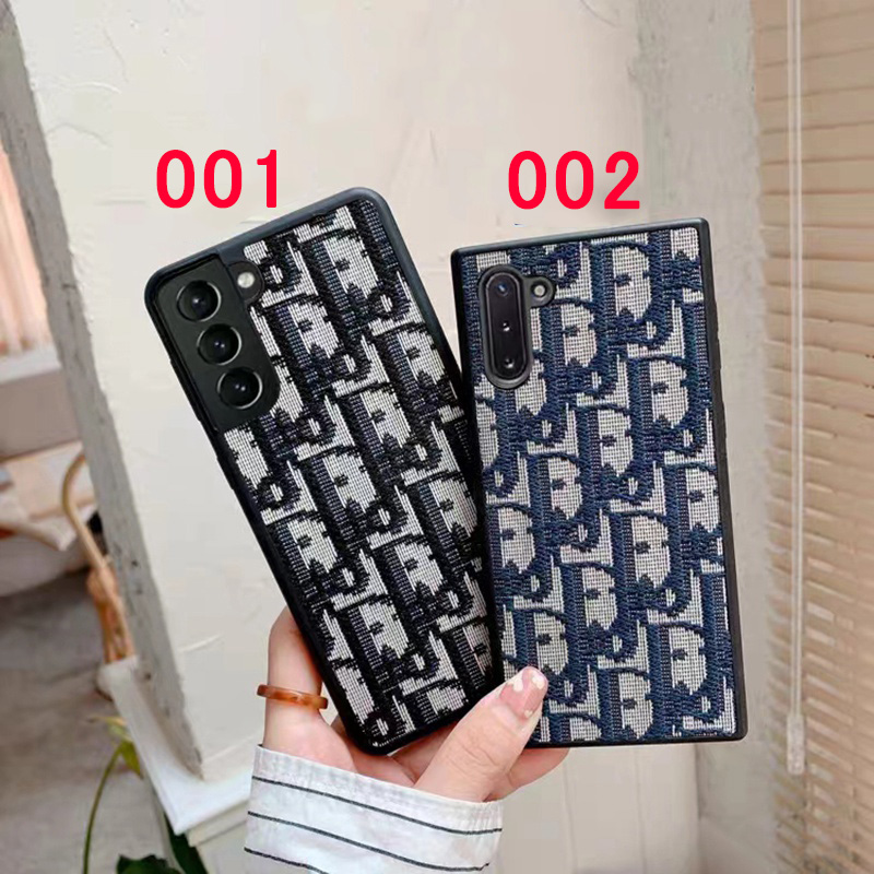 ディオールブランドGalaxy S23ケースDIOR ジャカード生地