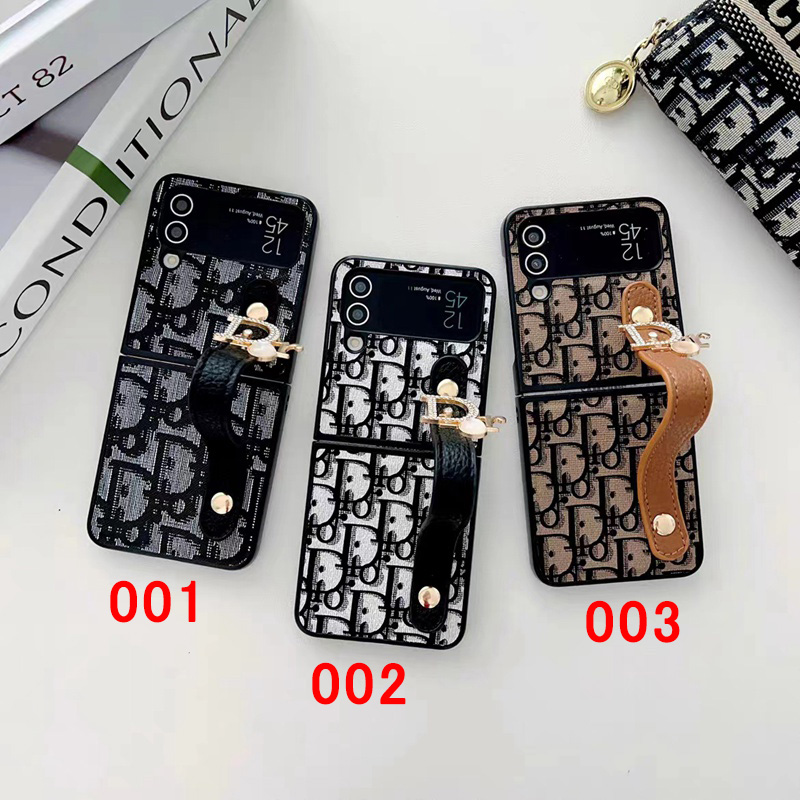 ディオールブランドgalaxy zflip4ケースレディース携帯便利