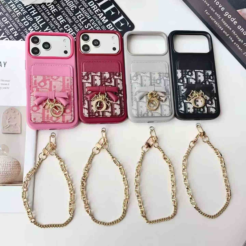 Dior ディオールiphone 18promax 18pro air 17 pro max 14 16 pro 15 plus 16eケースカード入れ