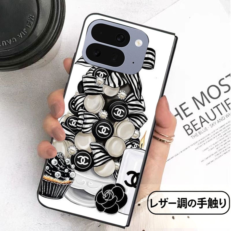 iPhone ultra 折りたたみケースシャネル かわいい