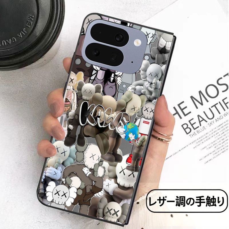 カウズ男女galaxy z flip fold 8 7 5 4 6ケース