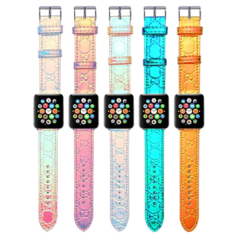 apple watch se2ストラップ バンドGucci 光沢感ある