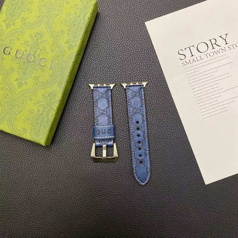 Gucci グッチアップルウォッチse2ストラップブランドレザーブランドアップルウォッチ 7バンド腕飾