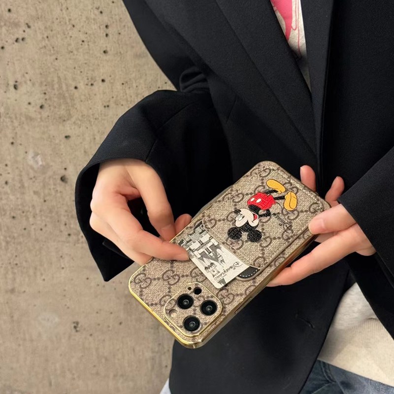 Gucci グッチiphone14 16 pro 15 plusケースブランドカード入れ韓国風
