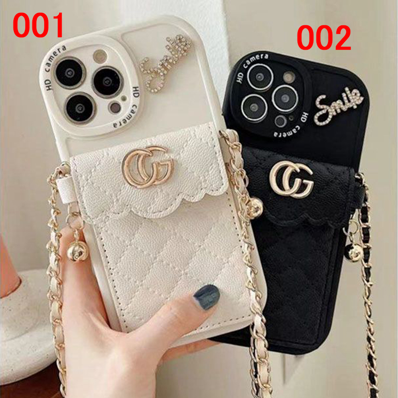 Gucci グッチiphone14 16 pro 15 plusケースブランドカード入れハイブランドiphone14pro/16 15plusカバー