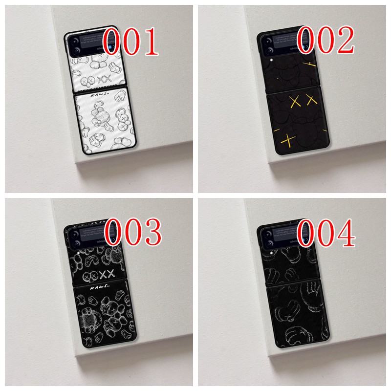 ハイブランドカウズGalaxyZflip4ケース全面保護