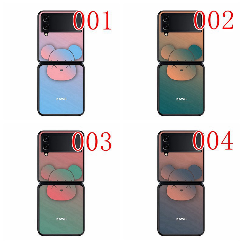 カウズブランドGalaxy Zflip4ケース kaws おしゃれ 