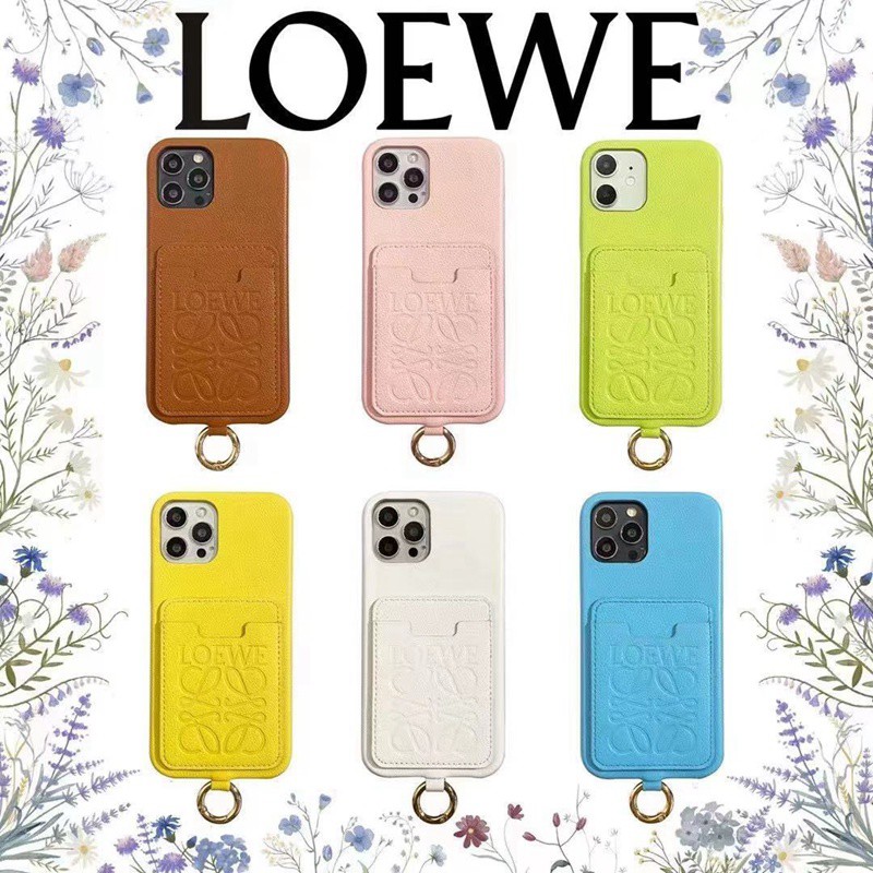 ロエベiphone13pro/13promaxケース多機能スマホケース