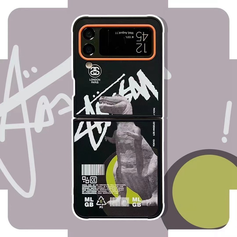 ステューシーブランドGalaxy ZFLIP3ケース ファッション 潮流