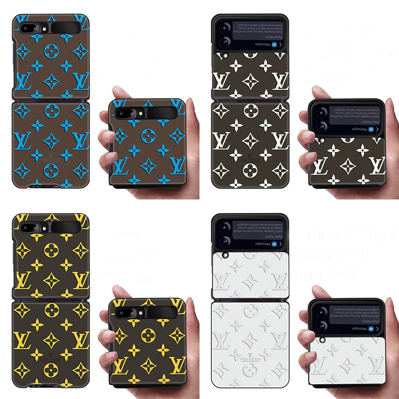 ファッション定番プリントGalaxyzflip/flip3ケースヴィトン