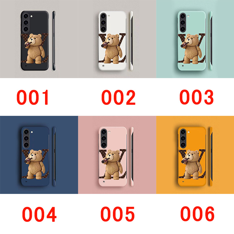 ルイビトン galaxy s23ケースハイブランドLV 可愛いクマ柄