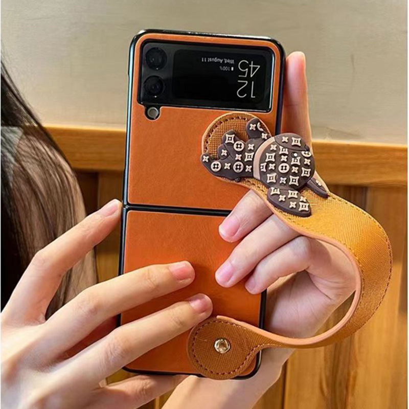 ルイヴィトンgalaxy z flip5 zflip4ケースハイブランド ハンドベルト付き