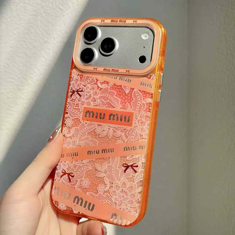 MiuMiu携帯ケースiphone17 16e 15 pro max 14plus/13 pro max