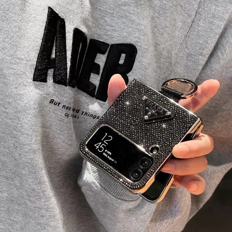 Prada プラダgalaxy zflip4 5ケースブランドgalaxy zfold5 4 3 2ケースハイブランド