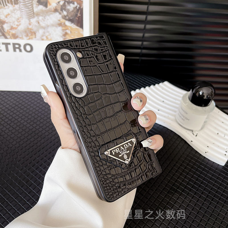 Prada プラダgalaxy zflip4 5 6ケースブランド人気Galaxy Z fold4 5 6ケース革製galaxy z fold6 5 4 3 2ケース