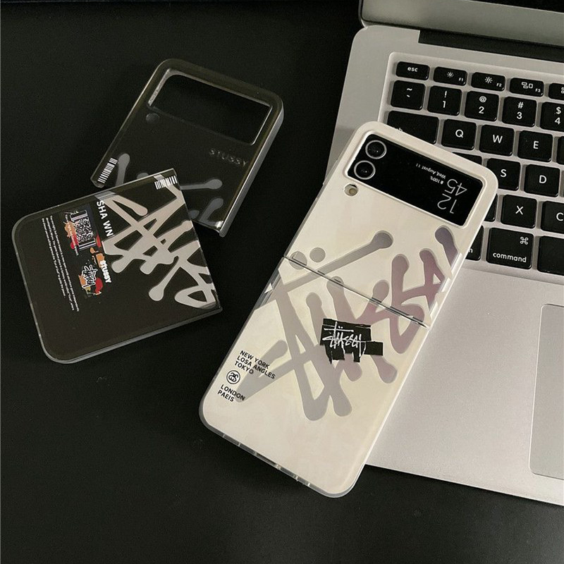 Stussy ステューシーgalaxy zfold5 4 3 2ケースハイブランド男女galaxy z flip5ケース