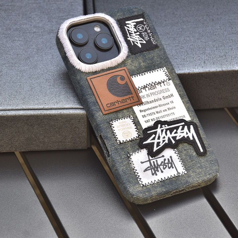 Stussy アイフォン18pro max 17e 16 15 14 ケース