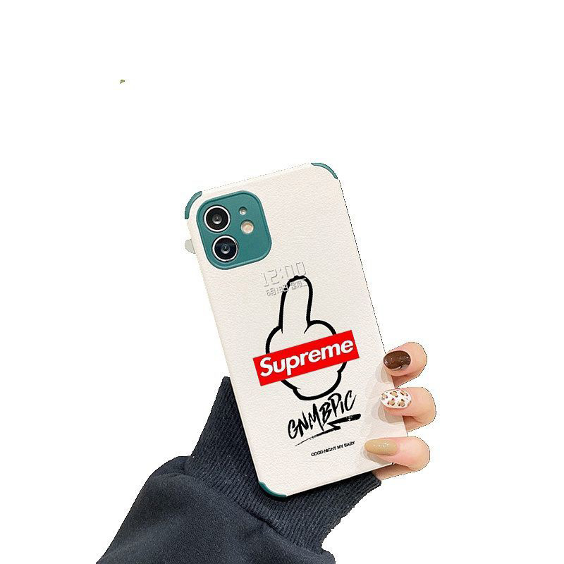 ブランドiphone12/12mini/12pro/12promaxケースホワイト簡約