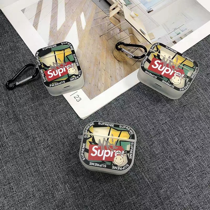 シュプリーム airpods pro2ケースハイブランド ソフトシリコンカバー