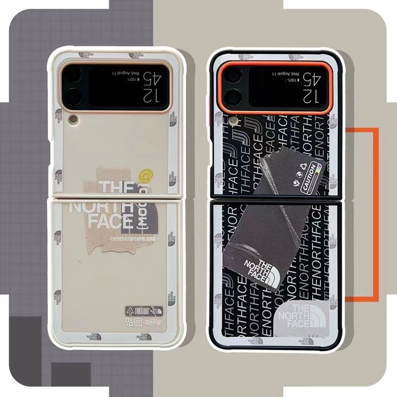 ザノースフェイス Galaxy Zflip3ケースハイブランド スタイリッシュ 潮流