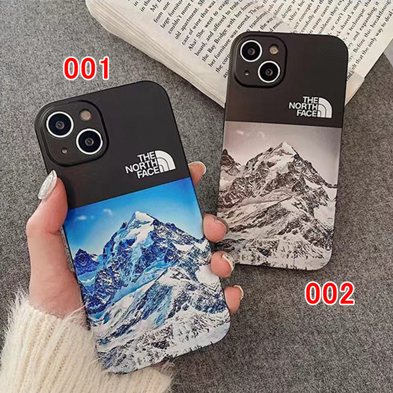 ザノースフェイスiphone14plusケースブランドスタイリッシュ 高品質