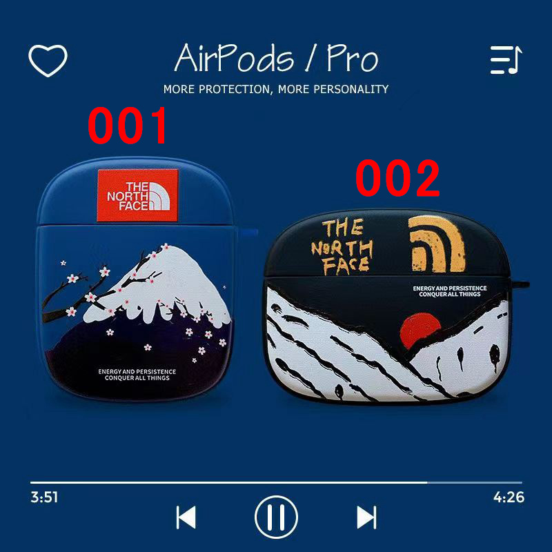 ザノースフェイスairpods pro2ケースハイブランド カラビナ付き便利