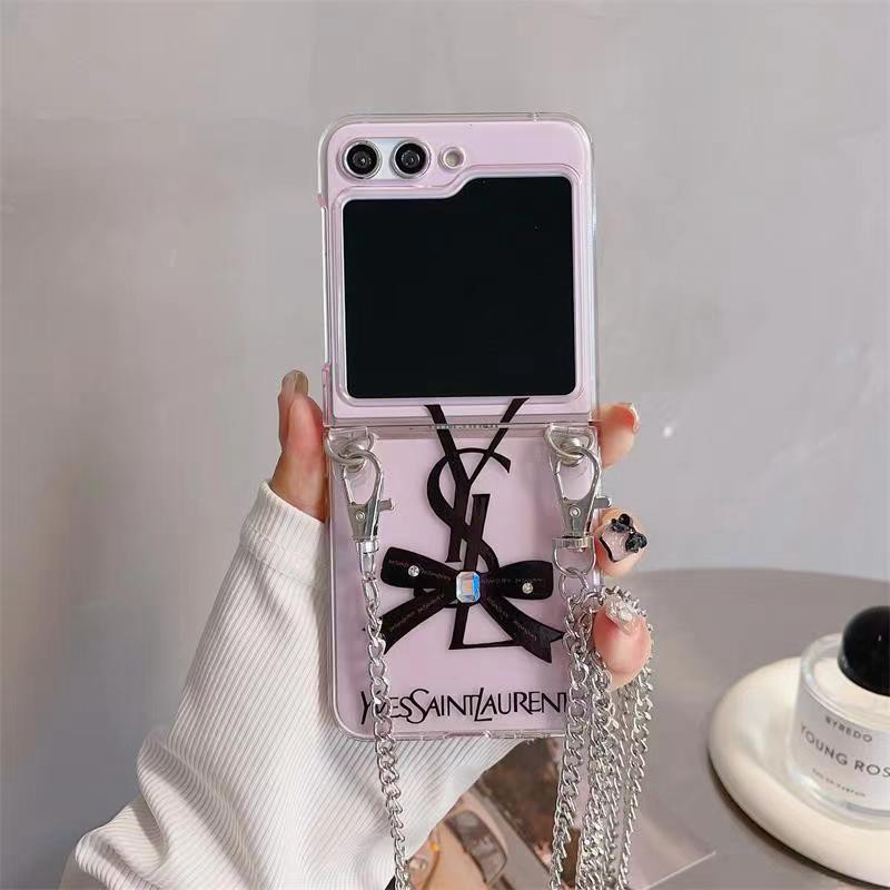 Ysl イブサンローラン人気Galaxy Z fold4 5ケース革製