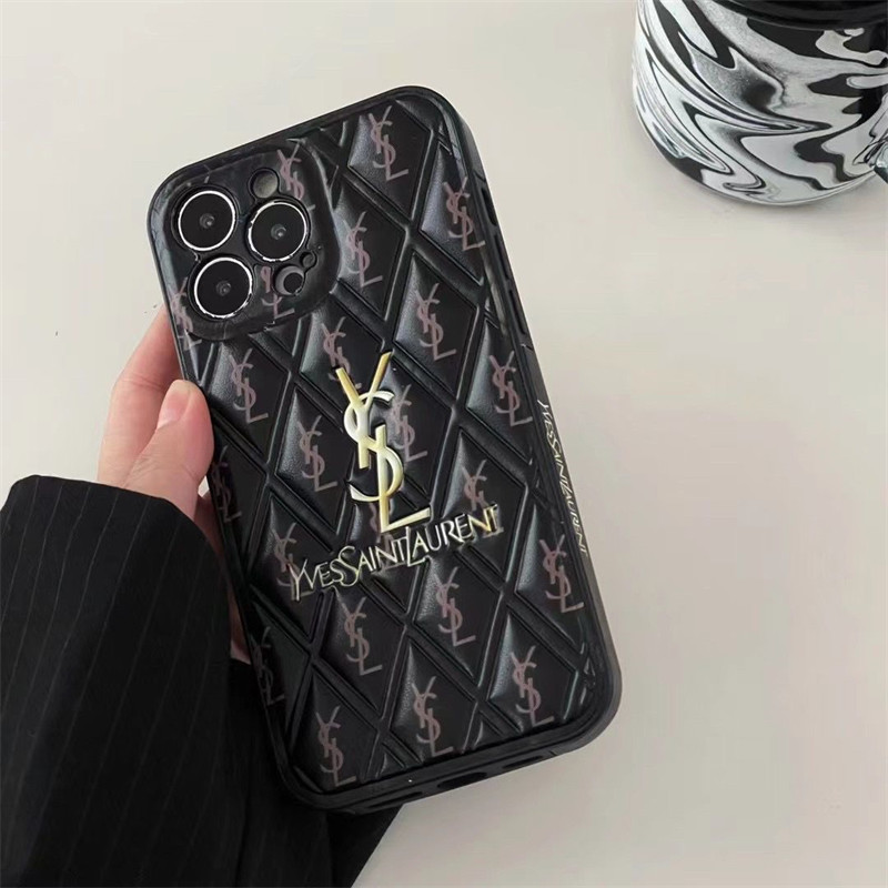 Ysl イブサンローランiphone14 16 pro 15 plusケースブランドカード入れハイブランドiphone14pro/16 15plusカバー