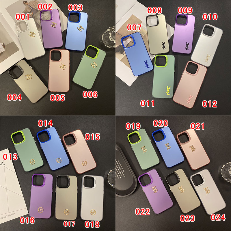 Ysl イブサンローラン シャネル Chanel バーバリー Burberry MK マイケルコースハイブランドiphone14pro/16 15plusカバー