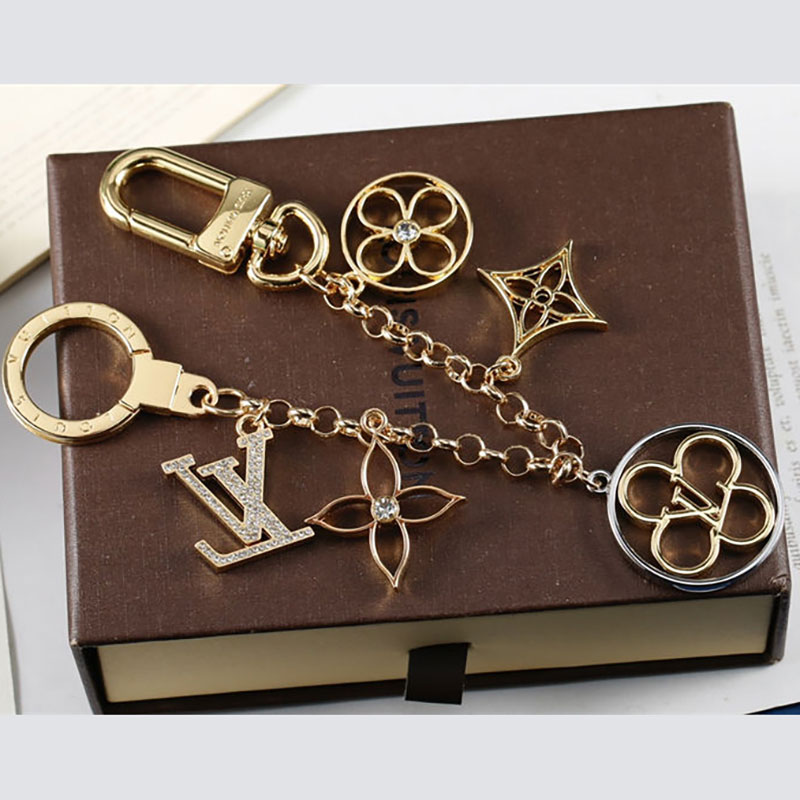 LV風モノグラムキーホルダー
